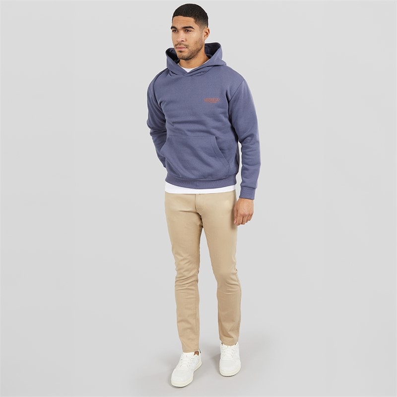 JJ REBEL Mens Rock Hoodie Nightshadow Blue - Image 4