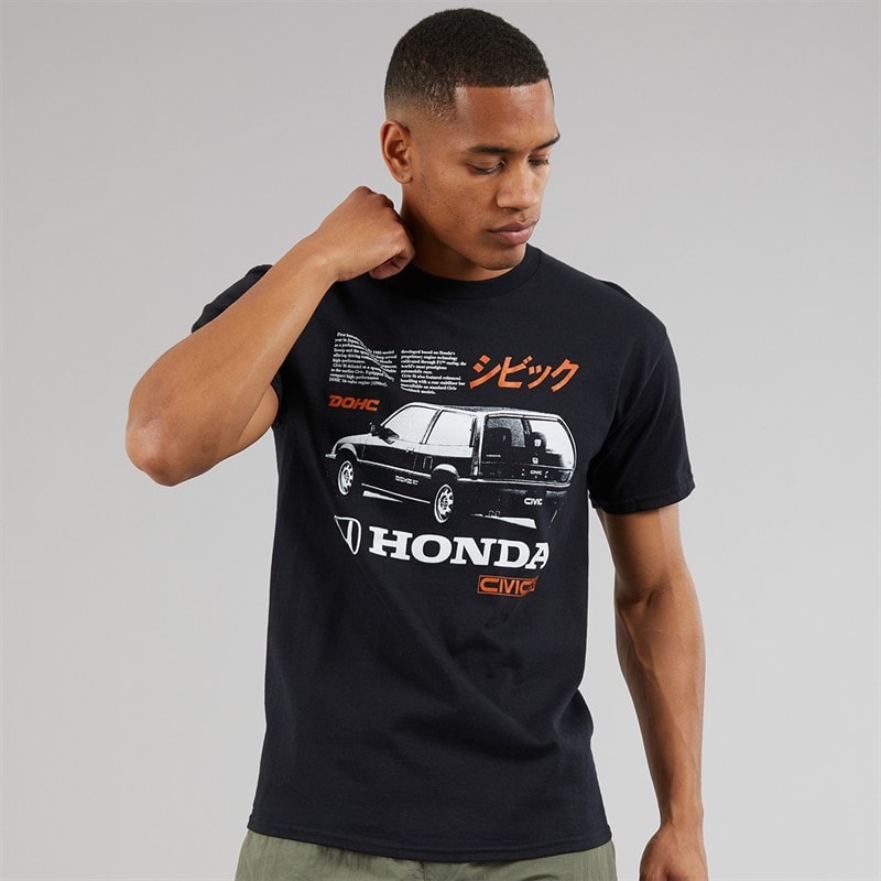 Honda Mens T-Shirt Black