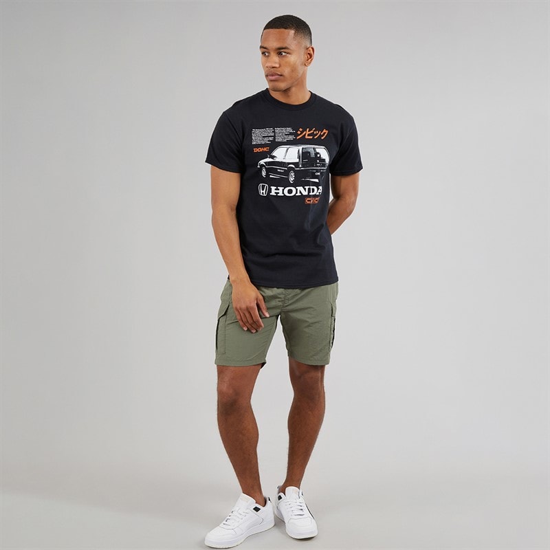 Honda Mens T-Shirt Black - Image 4