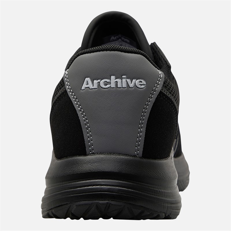 Archive Studios Mens Runner Trainers Black - Image 3