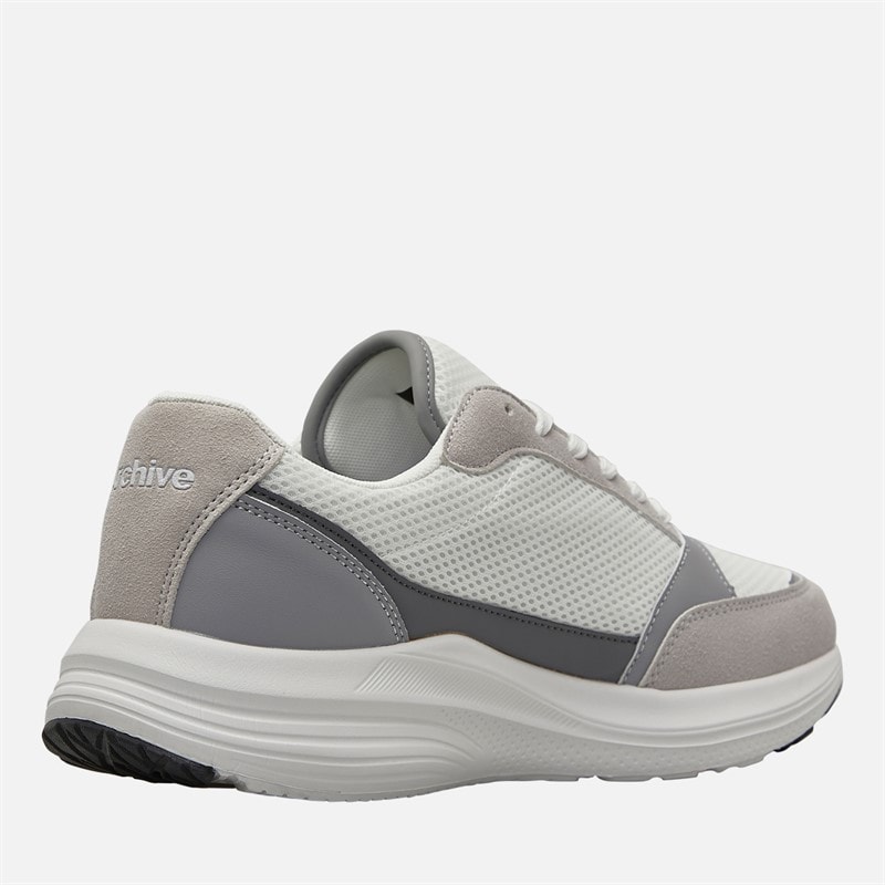 Archive Studios Mens Runner Trainers White - Image 5