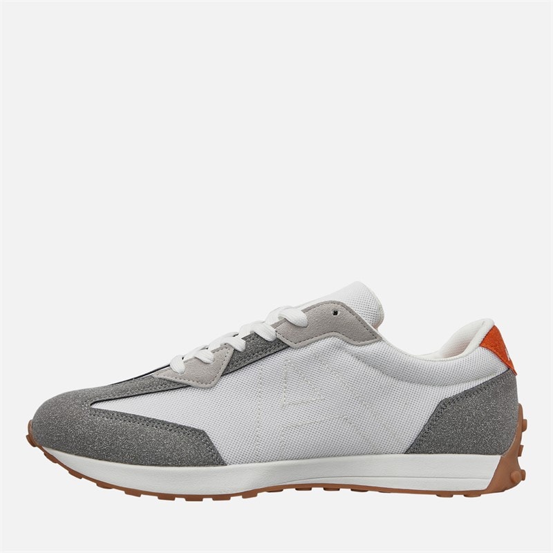 Archive Studios Mens Track Trainers White/Grey/Orange - Image 1