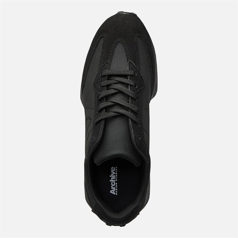 Archive Studios Mens Track Trainers Black - Image 4