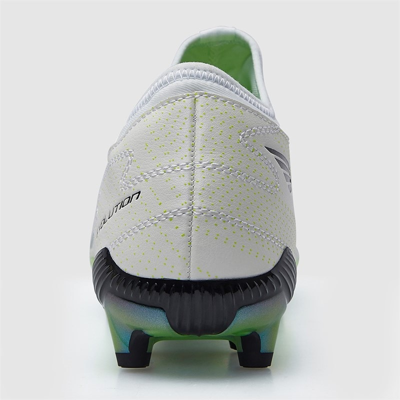 Joma Mens Evolution 25 FG Firm Ground Football Boots White/Fluoro Green - Image 4
