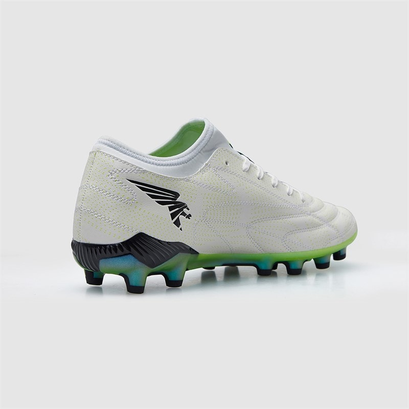 Joma Mens Evolution 25 FG Firm Ground Football Boots White/Fluoro Green - Image 5