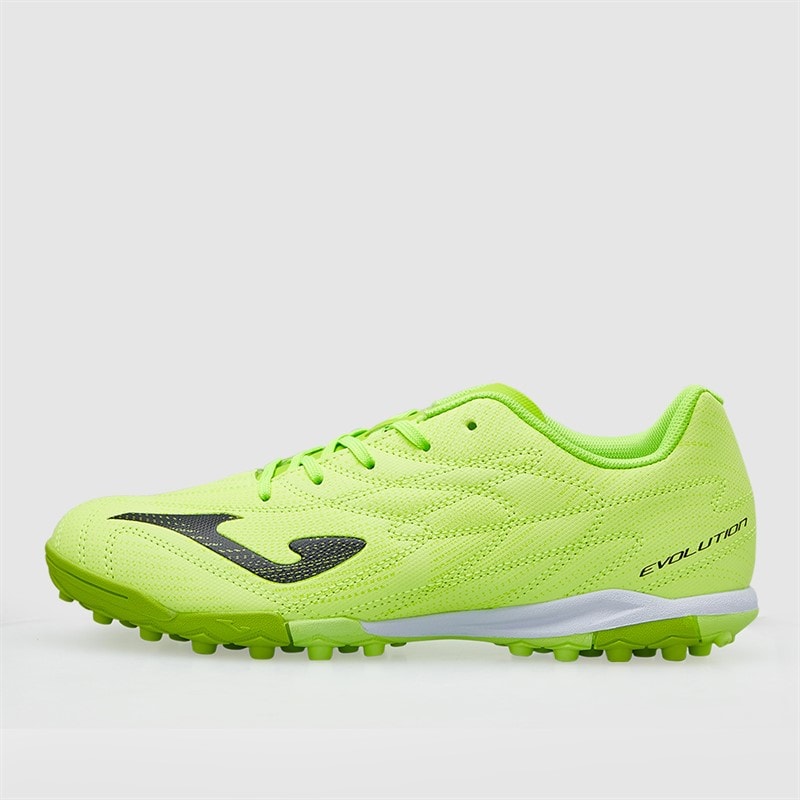 Joma Junior Evolution 25 TF Astro Turf Football Boots Fluoro Green - Image 2