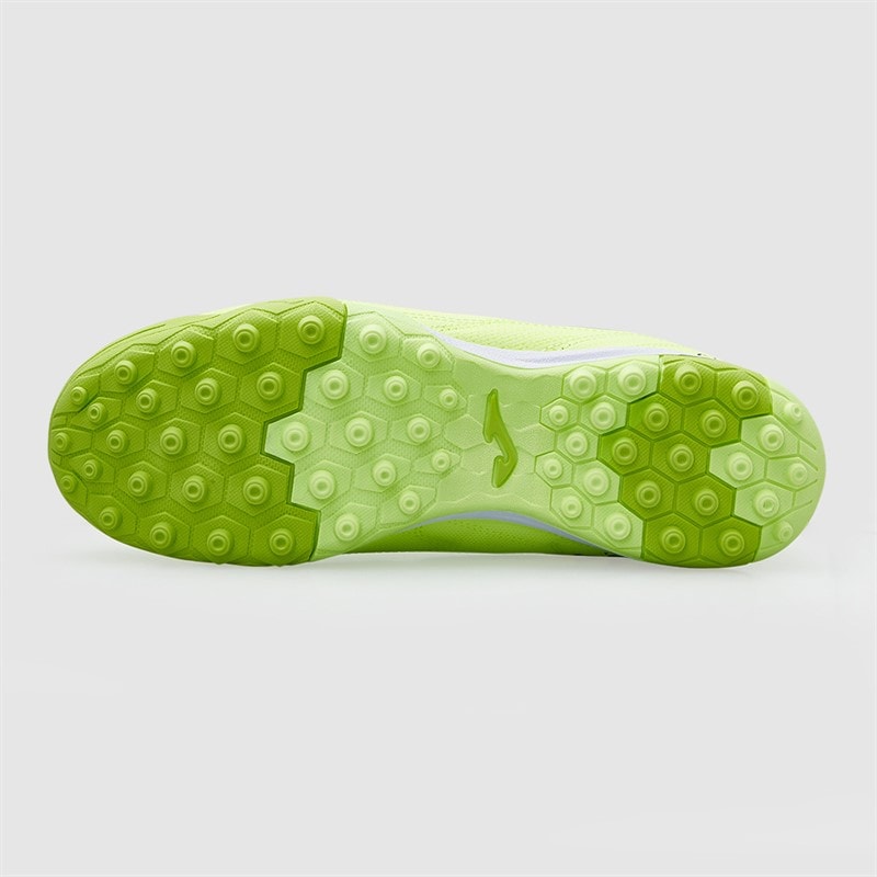 Joma Junior Evolution 25 TF Astro Turf Football Boots Fluoro Green - Image 3