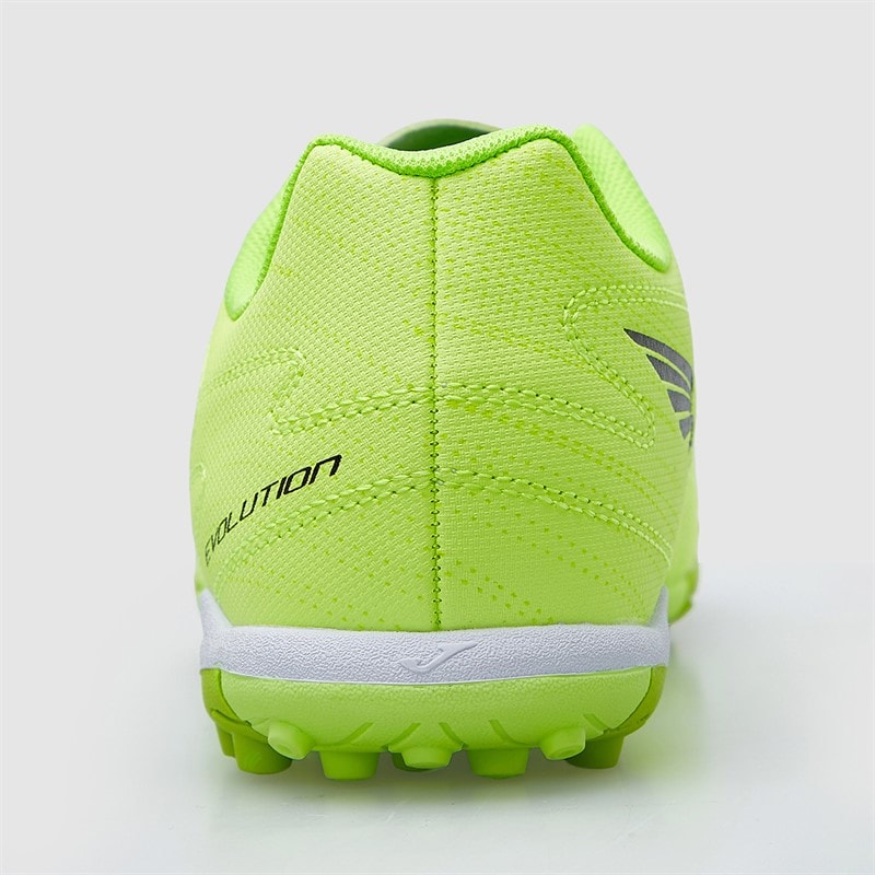 Joma Junior Evolution 25 TF Astro Turf Football Boots Fluoro Green - Image 4