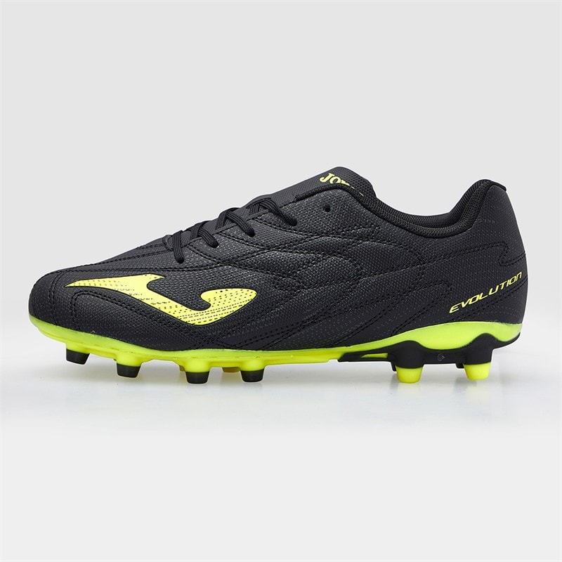 Joma Junior Evolution 25 FG Firm Ground Football Boots Black - Image 2