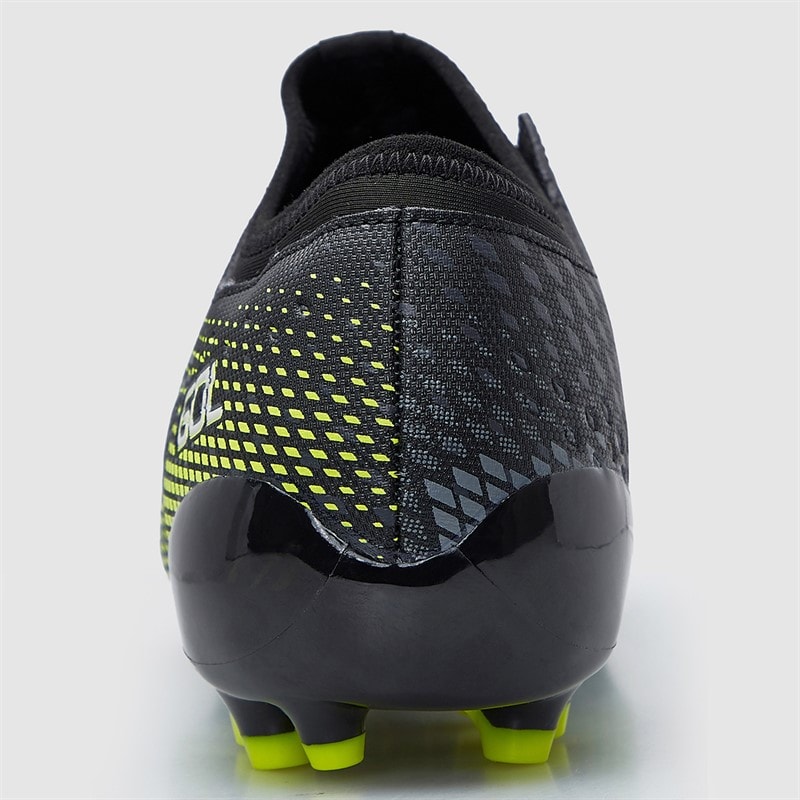Joma Mens Evolution 25 AG Artificial Grass Football Boots Black/Fluoro Yellow - Image 4