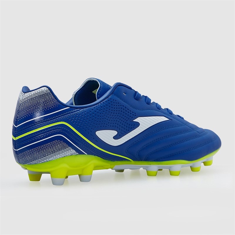 Joma Mens Aguila 25 FG Firm Ground Football Boots Royal Blue/Fluoro Yellow - Image 5