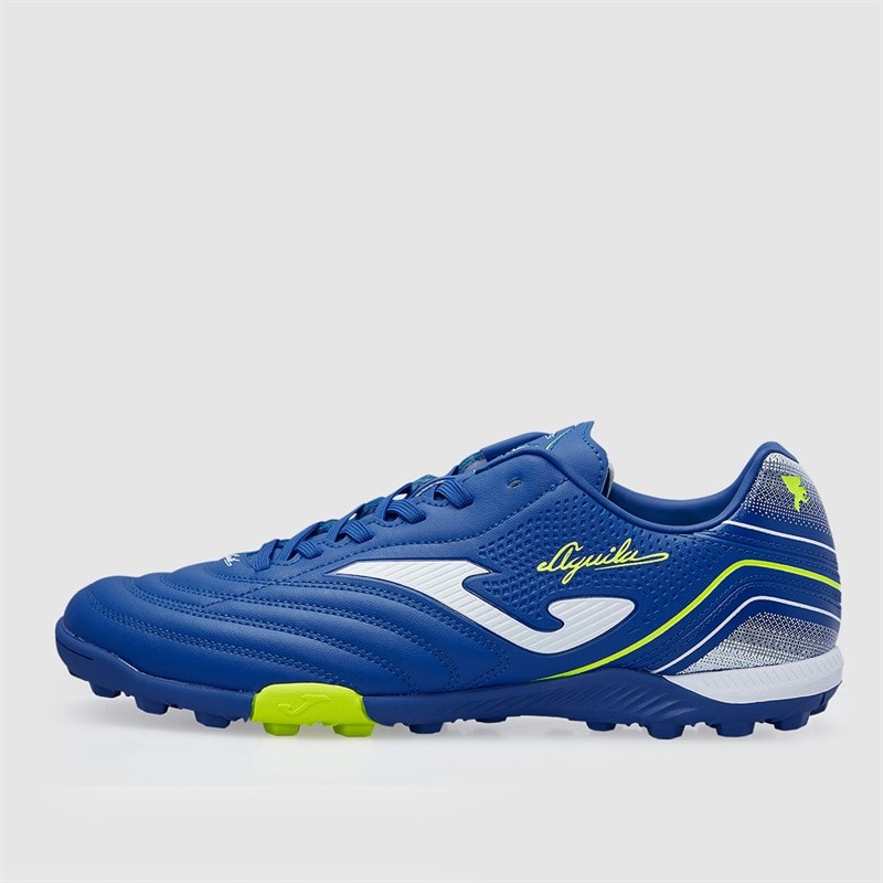 Joma Mens Aguila 25 TF Astro Turf Football Boots Royal Blue/Fluoro Yellow - Image 2