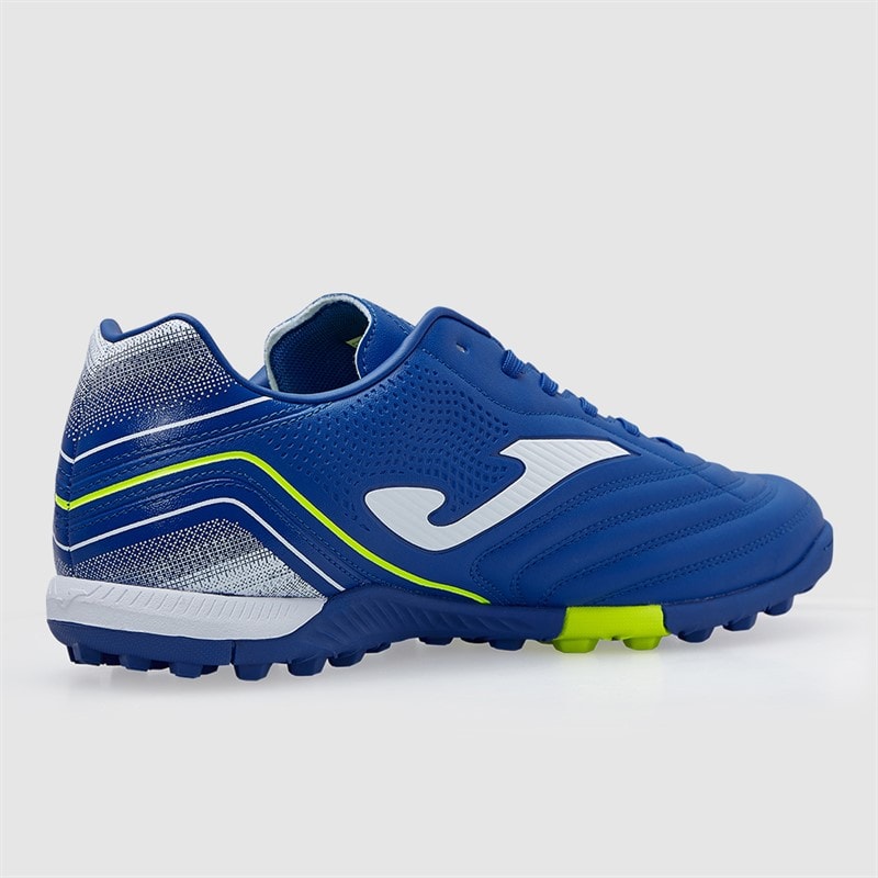 Joma Mens Aguila 25 TF Astro Turf Football Boots Royal Blue/Fluoro Yellow - Image 5