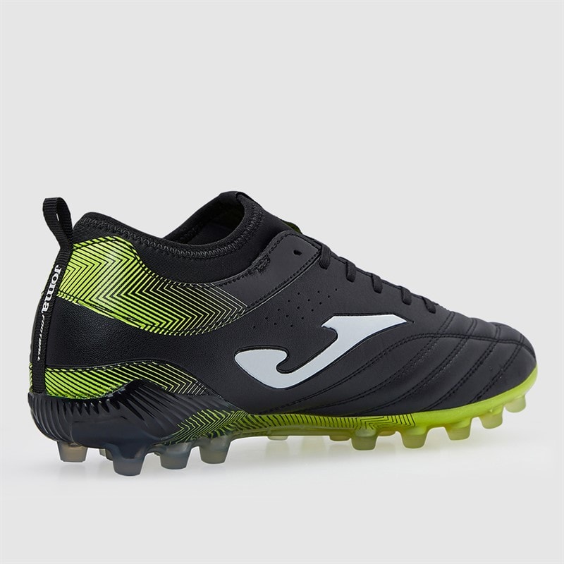 Joma Mens Number-10 25 AG Artificial Grass Football Boots Black/Fluoro Yellow - Image 5