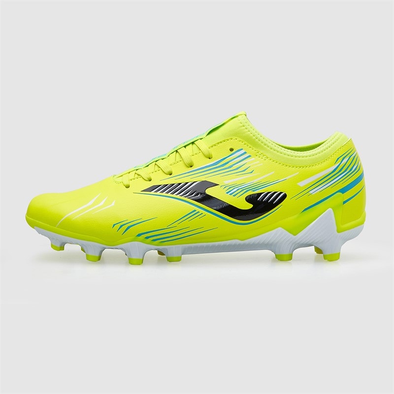 Joma Mens Propulsion 25 AG Artificial Grass Football Boots Fluoro Yellow - Image 2