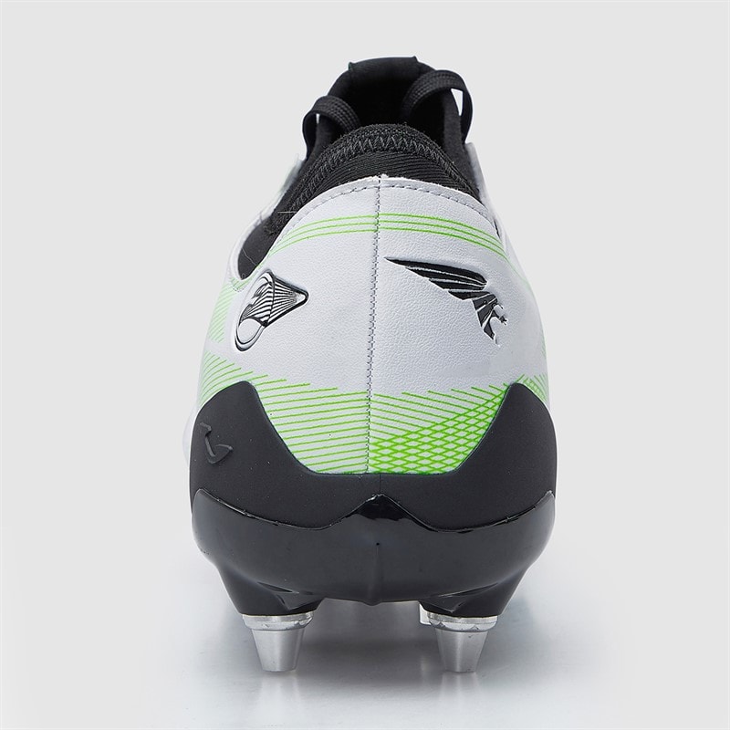 Joma Mens Powerful 25 SG Soft Ground Football Boots Black/White - Image 4