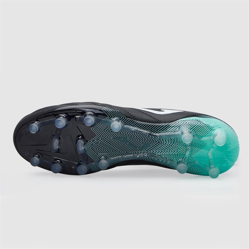 Joma Mens Number-10 25 FG Firm Ground Football Boots Black/Turquoise - Image 3