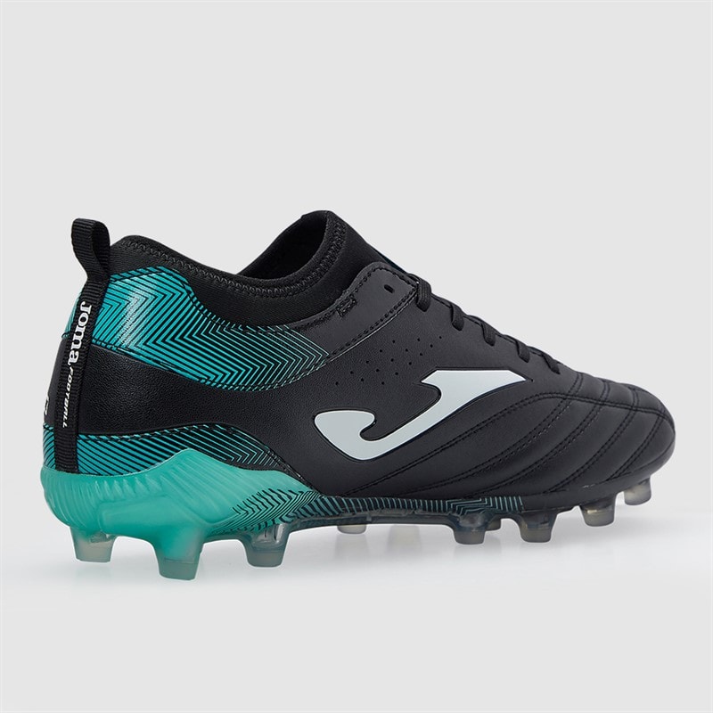 Joma Mens Number-10 25 FG Firm Ground Football Boots Black/Turquoise - Image 5