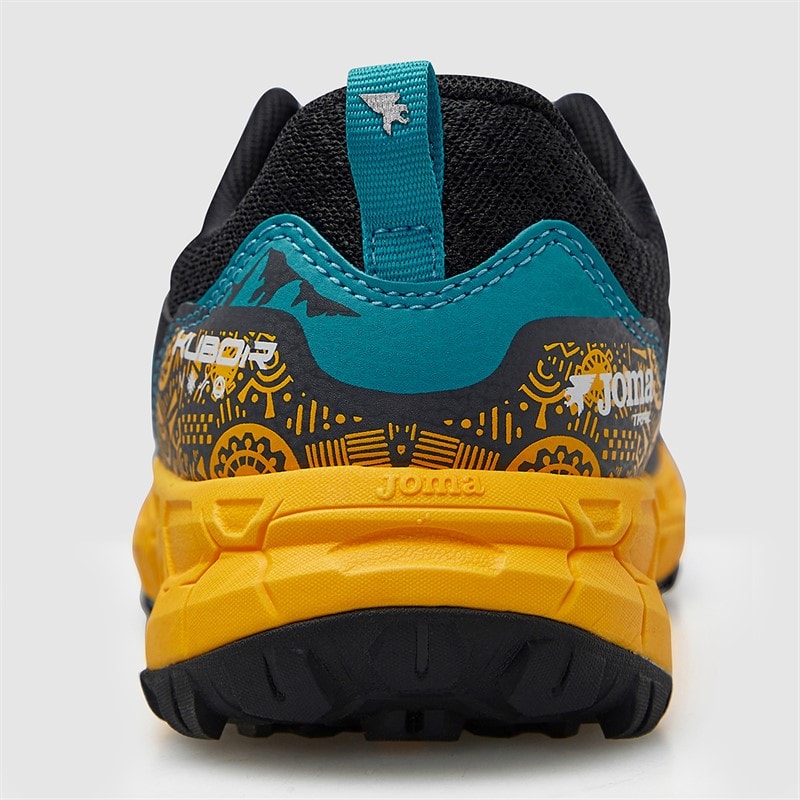 Joma Junior Kubor 25 Trail Running Shoes Black/Orange - Image 3