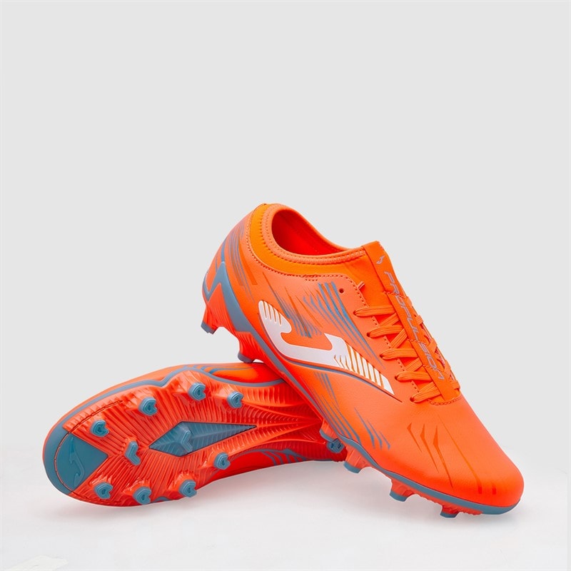 Joma Mens Propulsion 25 FG Firm Ground Football Boots Fluoro Orange
