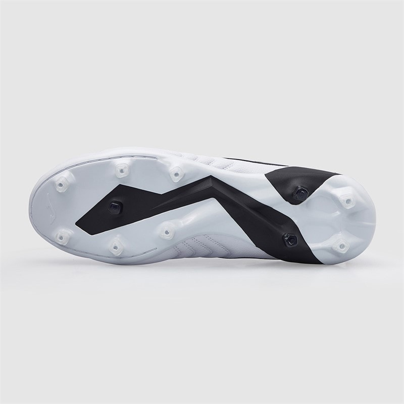 Joma Mens Aguila Cup 25 FG Firm Ground Football Boots White/Black - Image 3