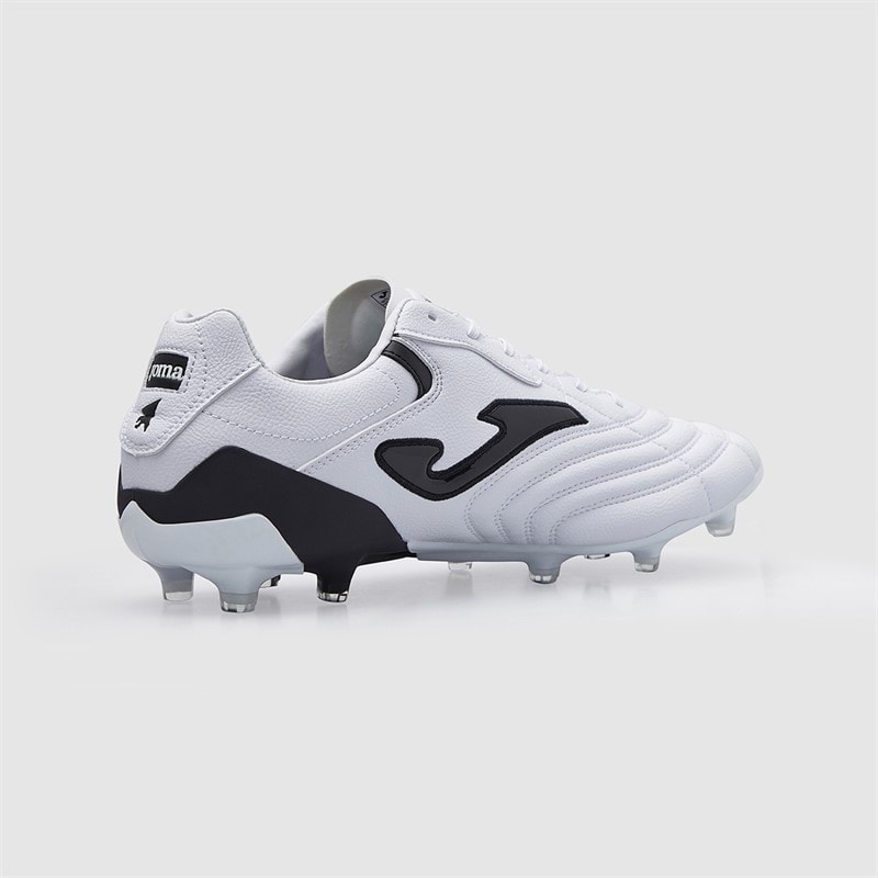 Joma Mens Aguila Cup 25 FG Firm Ground Football Boots White/Black - Image 5