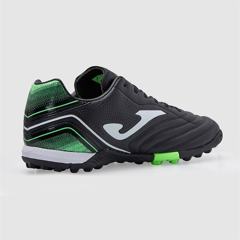 Joma Mens Aguila 25 TF Astro Turf Football Boots Black/Fluoro Green - Image 5