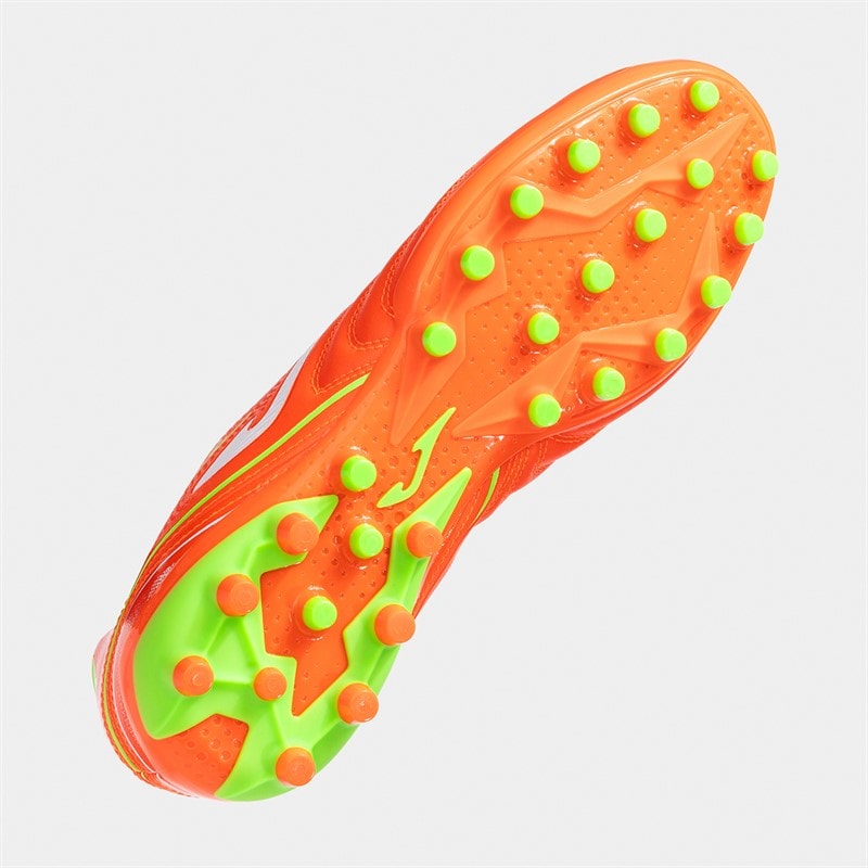 Joma Mens Aguila 25 AG Artificial Grass Football Boots Fluoro Orange - Image 2