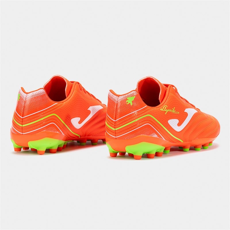 Joma Mens Aguila 25 AG Artificial Grass Football Boots Fluoro Orange - Image 3