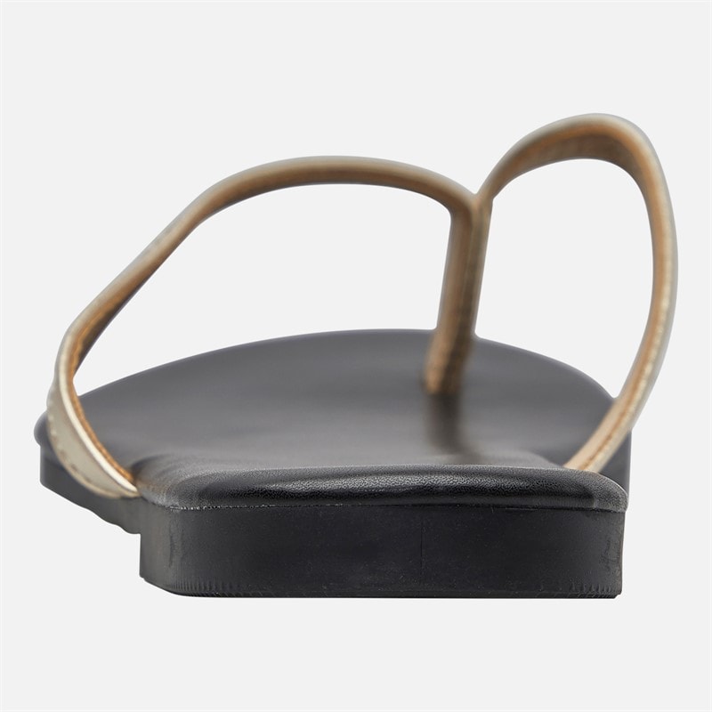 SEQWL Womens Flip Flops Gold - Image 3