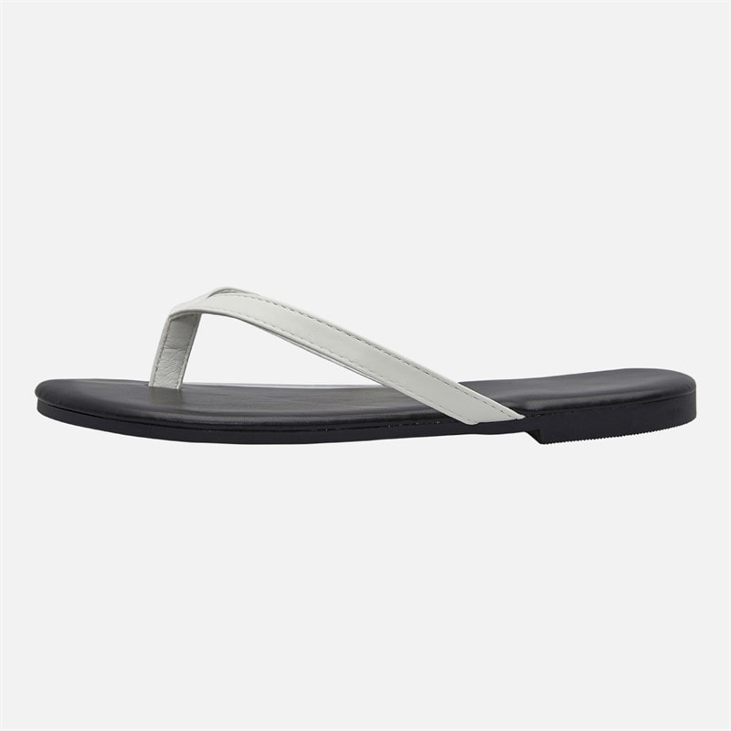SEQWL Womens Flip Flops Black/White