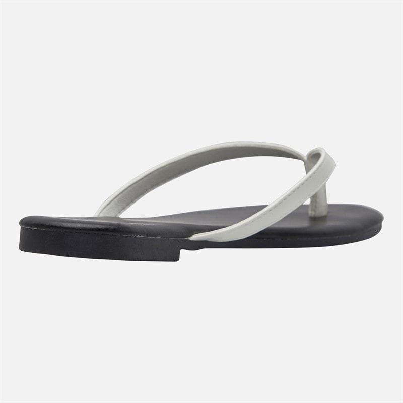 SEQWL Womens Flip Flops Black/White - Image 5