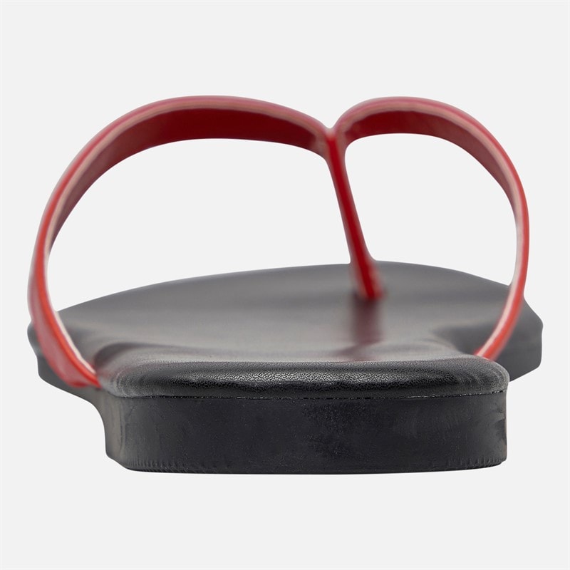 SEQWL Womens Flip Flops Black/Red - Image 3