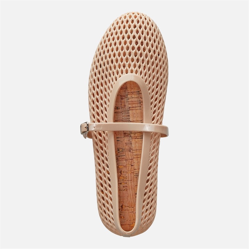 SEQWL Womens Jelly Mary Jane Flats Nude - Image 4