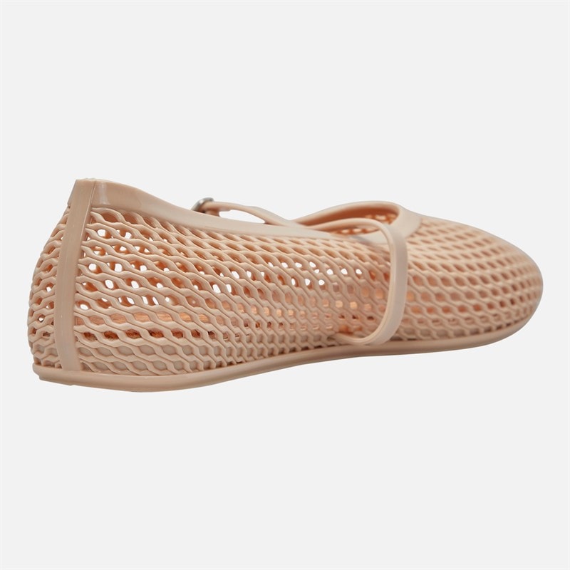 SEQWL Womens Jelly Mary Jane Flats Nude - Image 5