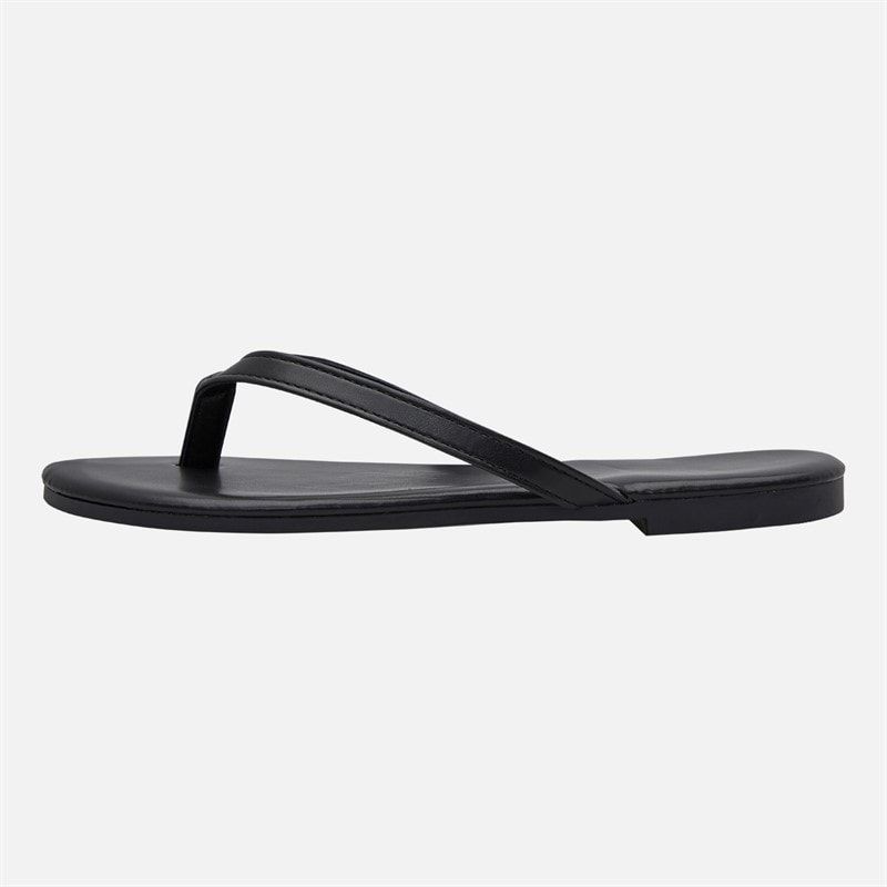 SEQWL Womens Flip Flops Black