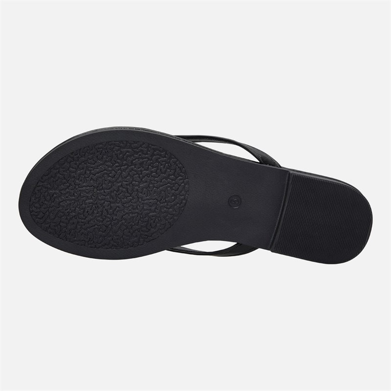 SEQWL Womens Flip Flops Black - Image 2