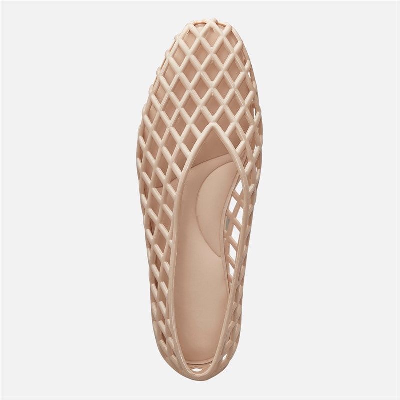 SEQWL Womens Jelly Ballerina Flats Beige - Image 4