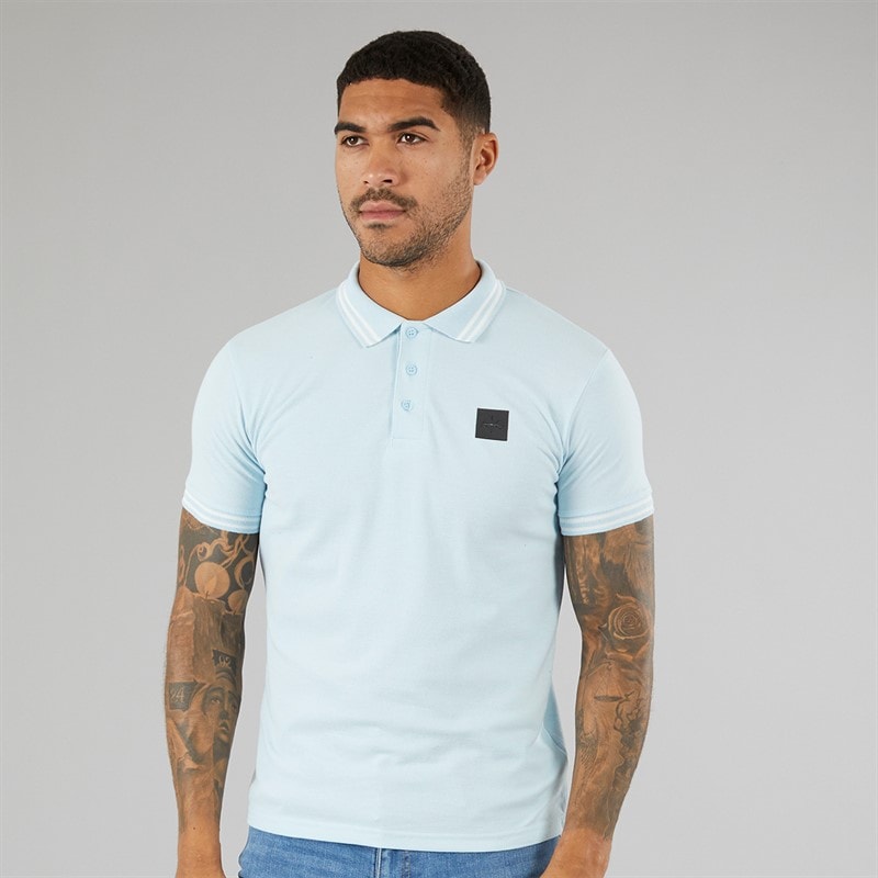 Avant Garde Mens Relate Polo Shirt Sky Blue