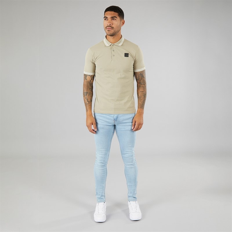 Avant Garde Mens Relate Polo Shirt Sage - Image 3