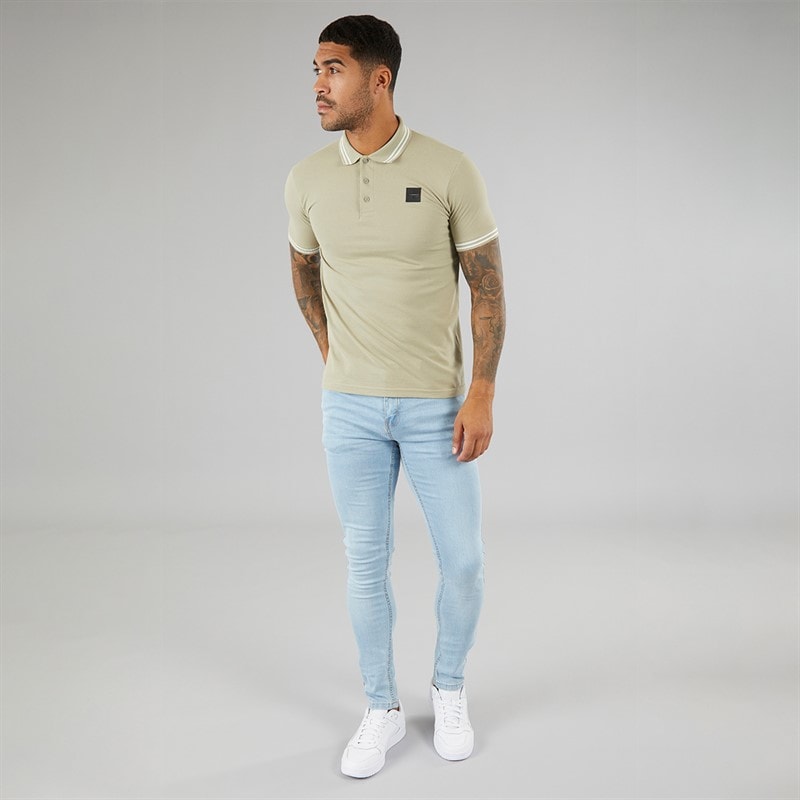 Avant Garde Mens Staple Skinny Stretch Jeans Light Blue - Image 4
