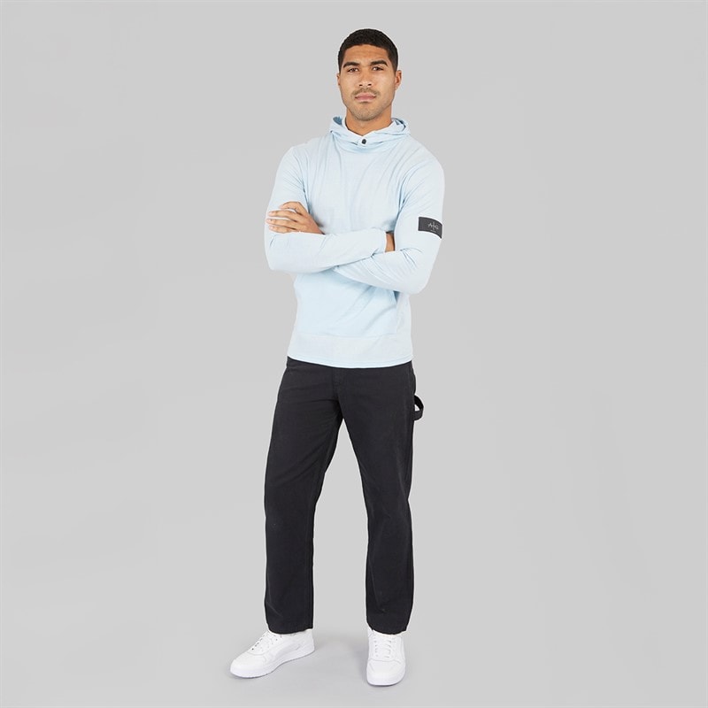 Avant Garde Mens Collusive Hooded Top Sky Blue - Image 4