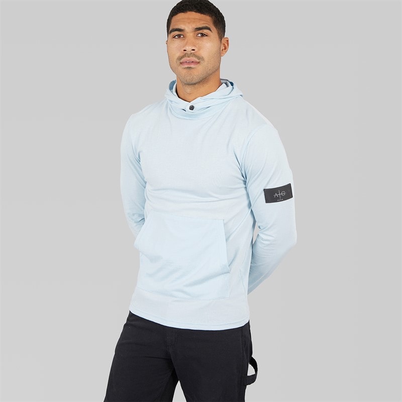 Avant Garde Mens Collusive Hooded Top Sky Blue - Image 5