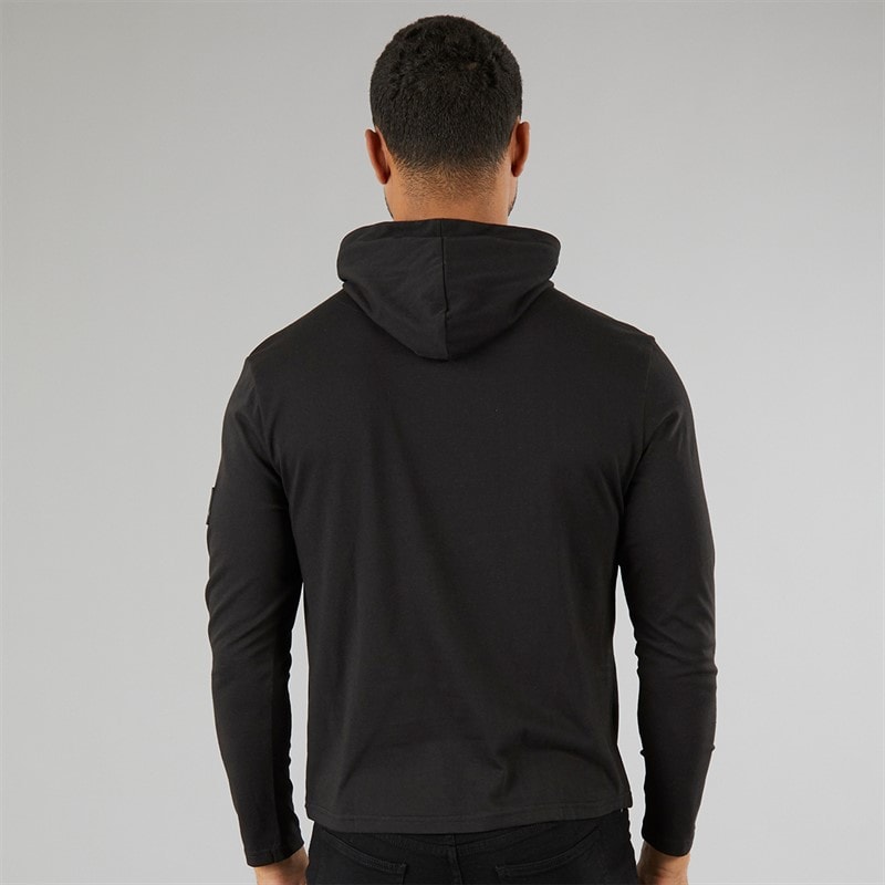 Avant Garde Mens Collusive Hooded Top Black - Image 2