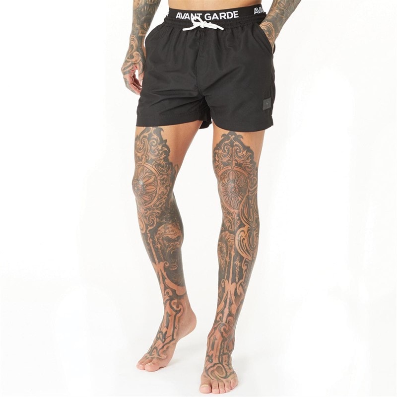 Avant Garde Mens Abroad Swim Shorts Black