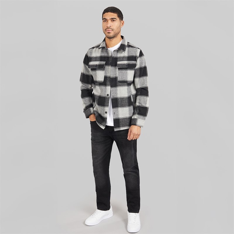 Avant Garde Mens Virgo Shacket Black/Grey - Image 3