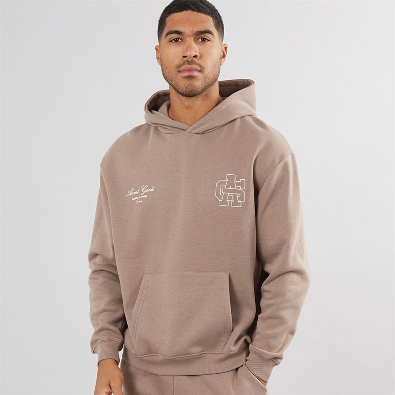 Avant Garde Mens Emblem Hoodie Mink - Image 2