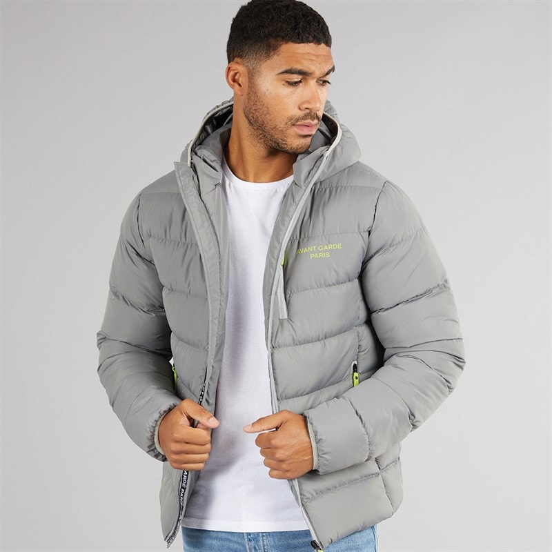 Avant Garde Mens Thor Puffer Jacket Slate
