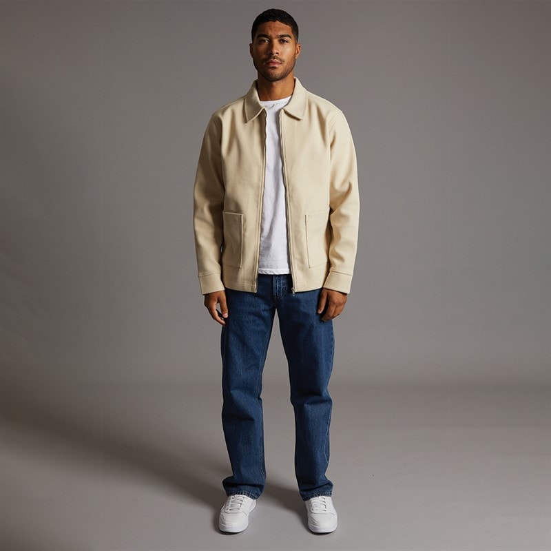 Avant Garde Mens Gunnar Brushed Overshirt Stone - Image 4
