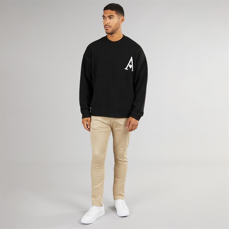 Avant Garde Mens Alvaro Stretch Chinos Stone - Image 3